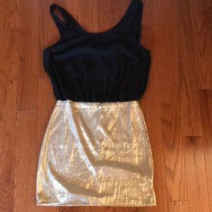 Black dress with sequins